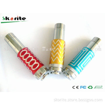 Full Mechanical Model with Dry Herb Pin Type Vaporizers K101 Fit for Electronic Cigarette, 18650 18500 18350 Batteries Fit for All Kinds of Atomizer